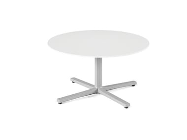 EVERYWHERE - Round coffee table with 4-star base by Herman Miller