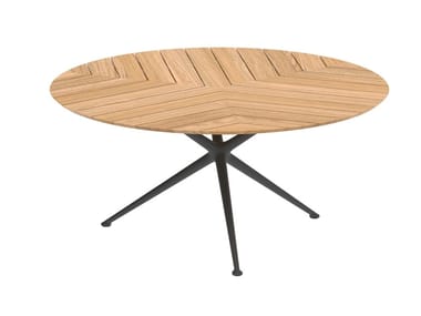 EXES - Round teak garden table by Royal Botania