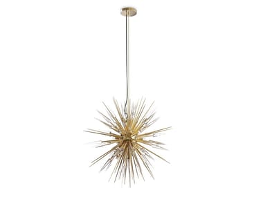 EXPLOSION - Brass pendant lamp by Luxxu