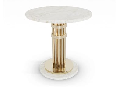 JANIS - Round brass coffee table by Essential Home