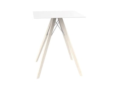 FAZ WOOD - Square HPL dining table by Vondom