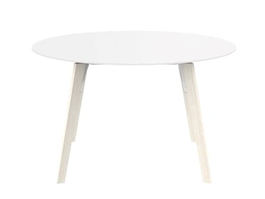 FAZ WOOD - Round HPL garden table by Vondom