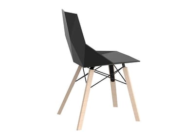 FAZ WOOD - Polypropylene garden chair by Vondom