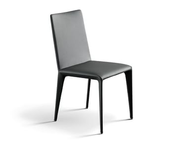 FILLY - Upholstered leather chair by Bonaldo