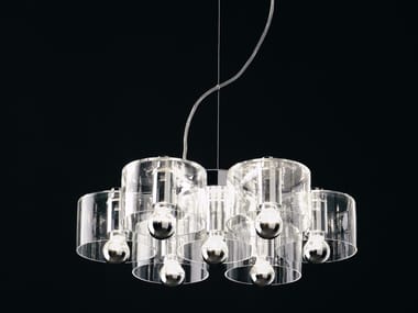 FIORE - 423 - Blown glass pendant lamp by Oluce