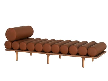 FIVE TO NINE - Leather day bed by Tacchini