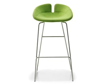 FJORD - High sled base stool with footrest by Moroso