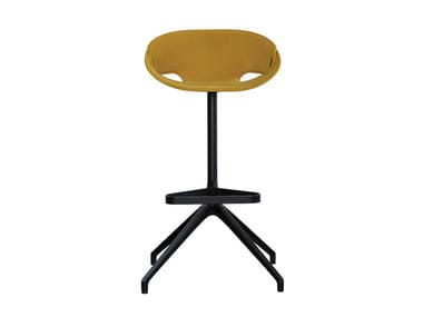 FL@T - High swivel fabric stool with footrest by Tonon