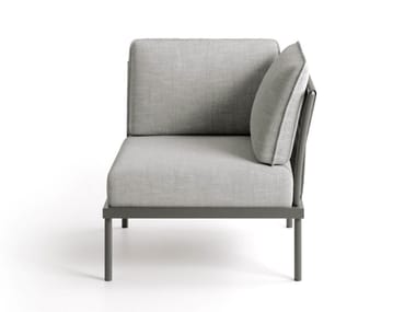 FLASH CORNER - Corner fabric garden armchair with armrests by Atmosphera