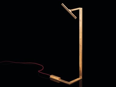 FLAT - Adjustable brass floor lamp by Henge