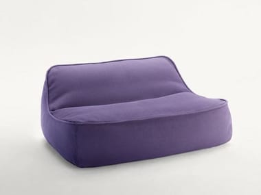 FLOAT - Double upholstered fabric garden armchair by Paola Lenti