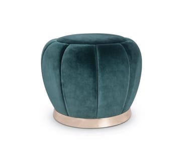FLORENCE - Round fabric pouf by Essential Home