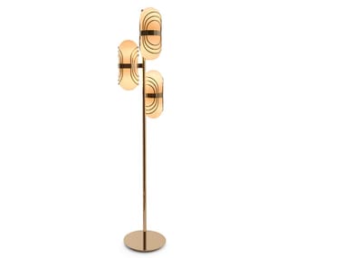FLORO - Blown glass floor lamp by Visionnaire
