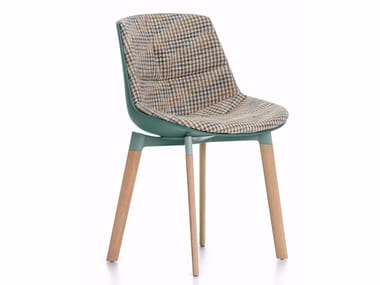 FLOW COLOR - Upholstered fabric chair by MDF Italia