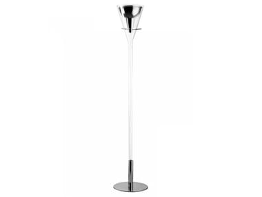 FL?TE - Glass and aluminium floor lamp with dimmer by FontanaArte