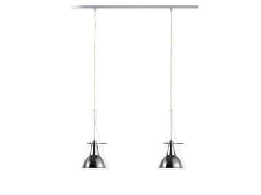 FL?TE MEDIUM - LED glass and aluminium pendant lamp by FontanaArte