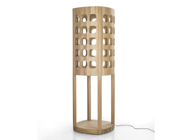 FORELLA - LED solid wood floor lamp by Riva 1920