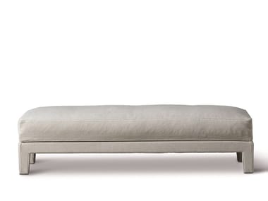 FORREST SOFT - Upholstered fabric bench with removable cover by Meridiani