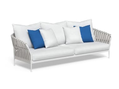 FRAME - 3 seater fabric garden sofa with removable cover by Talenti
