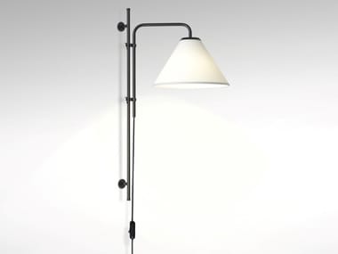 FUNICUL? A FABRIC - Iron wall lamp with polyester shade by Marset