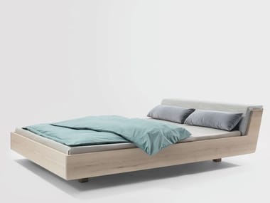 FUSION - Double bed with upholstered headboard by Zeitraum