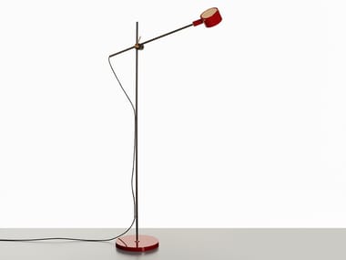 G.O. - 352 - Adjustable metal floor lamp by Oluce