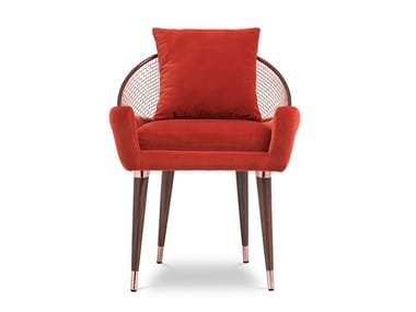 GARBO - Fabric chair with armrests by Essential Home
