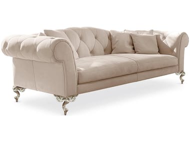 GEORGE - Tufted 3 seater nabuk sofa by Cantori