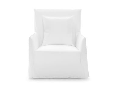 GHOST 04 - Armchair with armrests with removable cover by Gervasoni