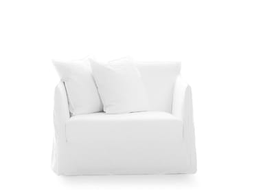 GHOST 09 - Fabric small sofa with removable cover by Gervasoni