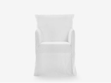 GHOST 25 - Fabric easy chair with removable cover by Gervasoni