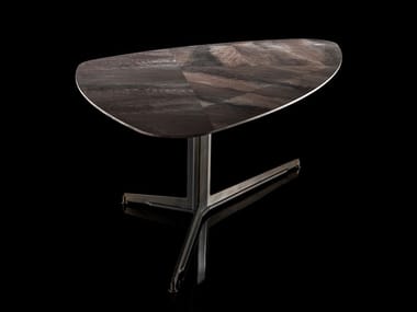 GIBSON - Eucalyptus coffee table with 3-star base by Henge