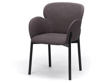 GINGER_37 - Upholstered fabric chair with armrests by TON