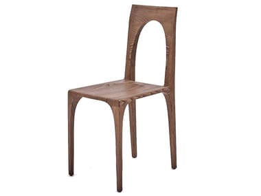 GIO CHAIR - Open back solid wood chair by Paolo Castelli