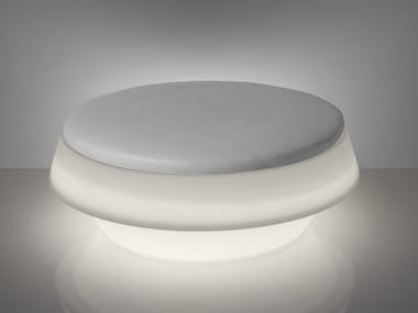 GI? POUF - Round polyethylene pouf with light by Slide