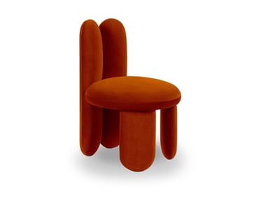 GLAZY - Upholstered velvet chair by Royal Stranger