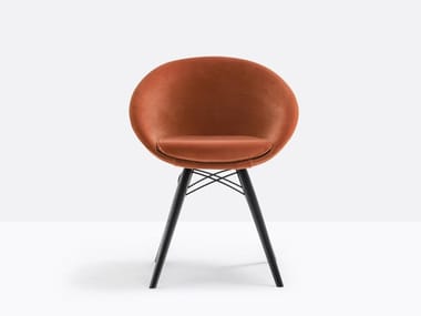 GLISS 904/A - Upholstered chair by Pedrali