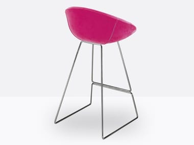 GLISS 916 - Upholstered stool by Pedrali