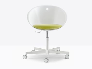 GLISS 960/2 - Swivel technopolymer office chair with castors by Pedrali