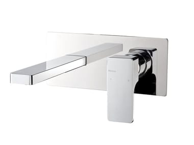 GLITTER - Wall-mounted single handle washbasin mixer by Ritmonio