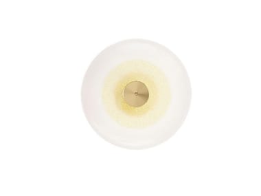 GOLDEN DISC - LED Murano glass wall light by Paolo Castelli