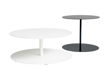 GONG - Detachable round plate coffee table by Cappellini