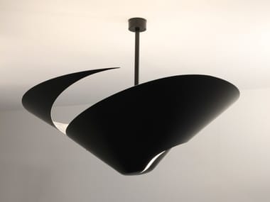 GRAND ESCARGOT - Metal ceiling lamp by Serge Mouille