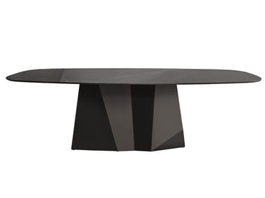 GRANDEOD - Rectangular ceramic table by Sovet Italia