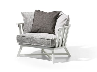 GRAY 07 - Fabric armchair with armrests by Gervasoni