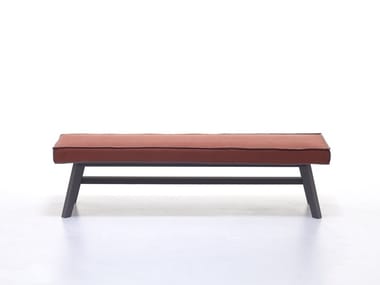 GRAY 15 - Upholstered walnut bench by Gervasoni