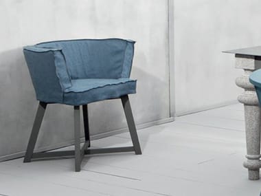 GRAY 27 - Fabric easy chair with armrests by Gervasoni