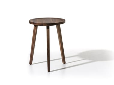 GRAY 44 - Round wooden high side table by Gervasoni