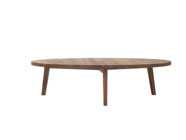 GRAY 46 - Low round wooden coffee table by Gervasoni