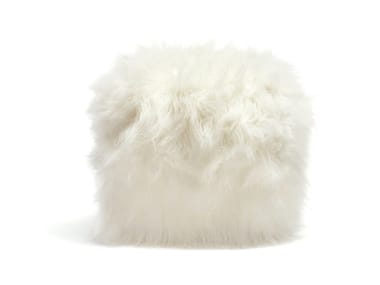 GUELFO FUR - Upholstered fake fur pouf by Opinion Ciatti